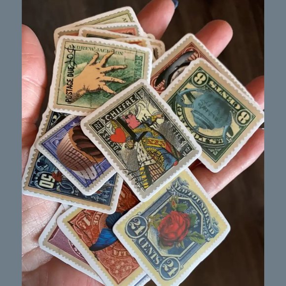 27pcs Alice in Wonderland Theme Stickers - Scrapbook Decals - Picture 3 of 5